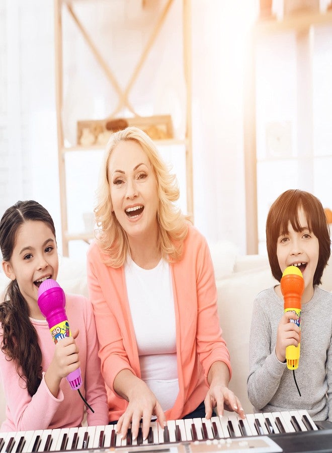 PPXMEEUDC مجموعة PPXMEEUDC من 8 ميكروفونات لعبة صدى للأطفال، ميكروفونات كاريوكي للأطفال مع تأثير صدى، ألعاب موسيقية خفيفة الوزن، لوازم ممتعة لأعياد الميلاد والنزهات وحفلات الشواء أو الحفلات - Image 4